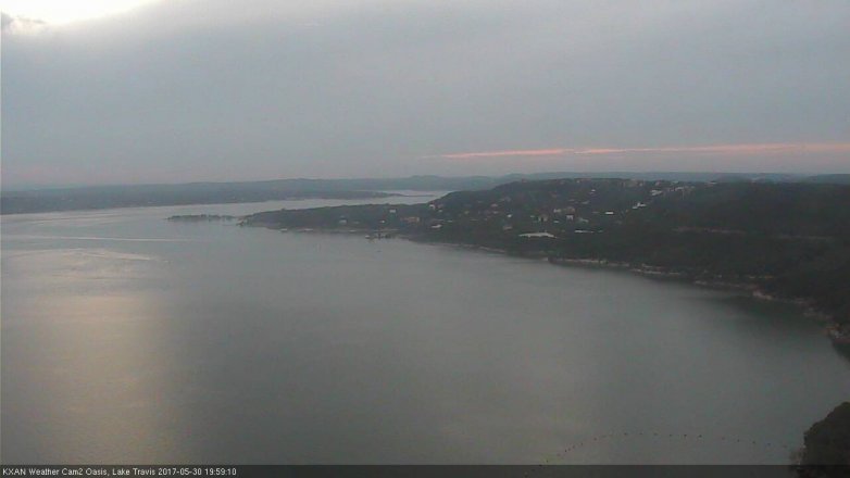 Lake Travis webcam, May 30, 2017 7:05 PM CT