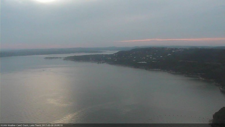 Lake Travis webcam, May 30, 2017 7:15 PM CT