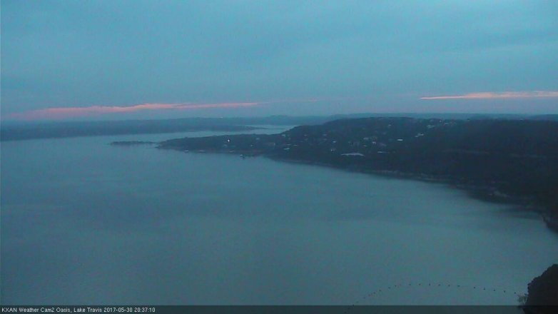 Lake Travis webcam, May 30, 2017 7:45 PM CT