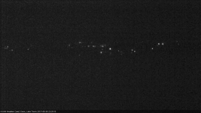 Lake Travis webcam, May 30, 2017 11:00 PM CT