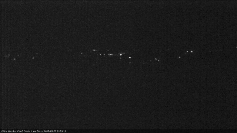 Lake Travis webcam, May 30, 2017 11:25 PM CT
