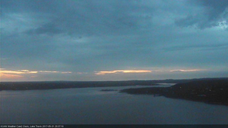 Lake Travis webcam, May 31, 2017 8:05 PM CT