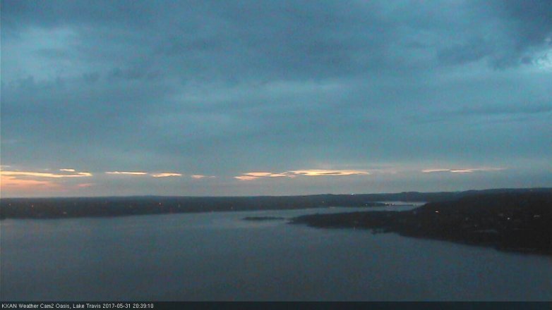 Lake Travis webcam, May 31, 2017 8:10 PM CT
