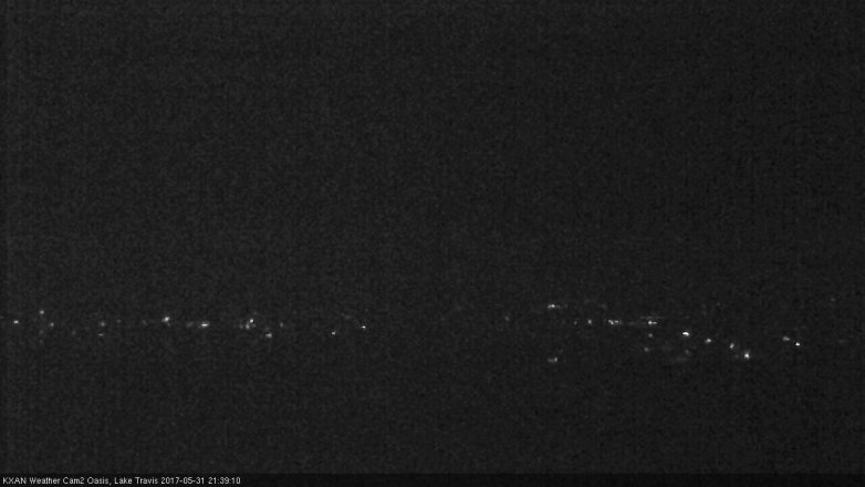 Lake Travis webcam, May 31, 2017 9:00 PM CT