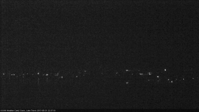 Lake Travis webcam, May 31, 2017 10:00 PM CT