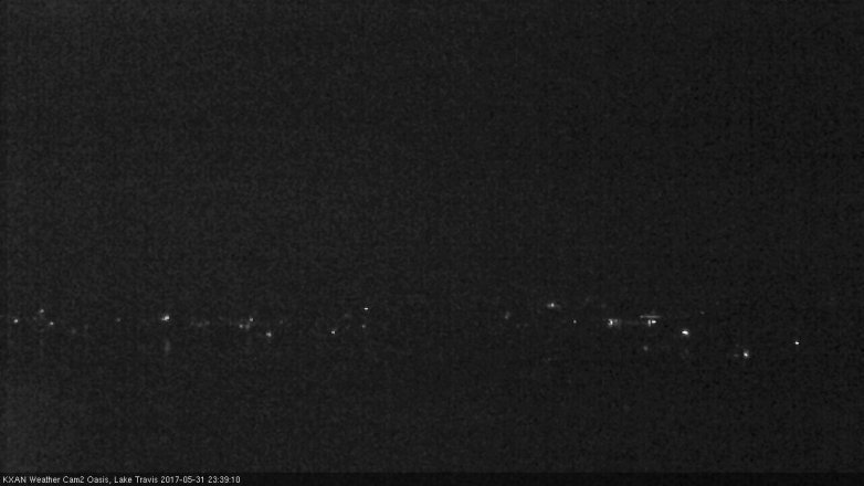 Lake Travis webcam, May 31, 2017 11:00 PM CT