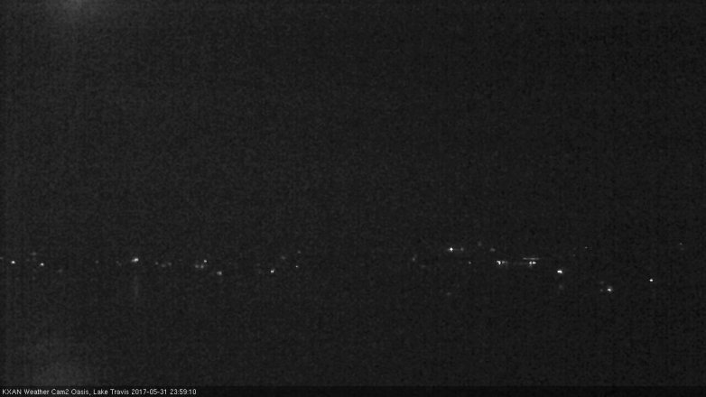 Lake Travis webcam, May 31, 2017 11:10 PM CT