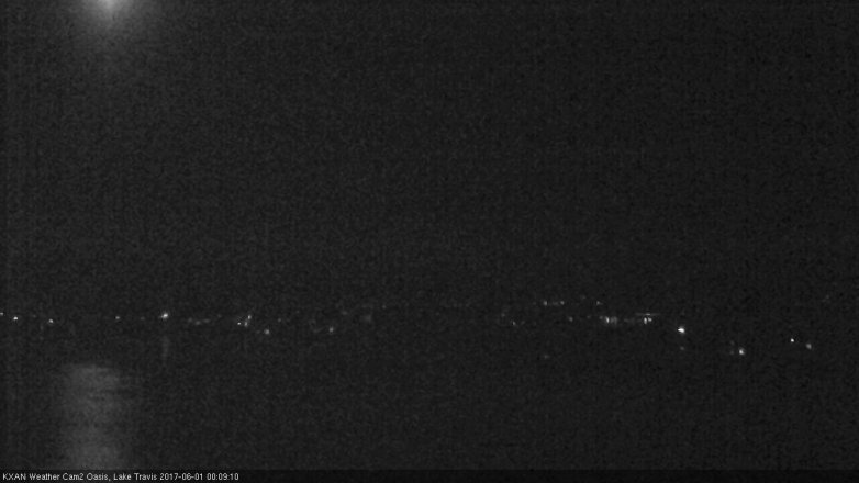 Lake Travis webcam, May 31, 2017 11:30 PM CT