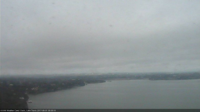 Lake Travis webcam, June 1, 2017 9:00 AM CT