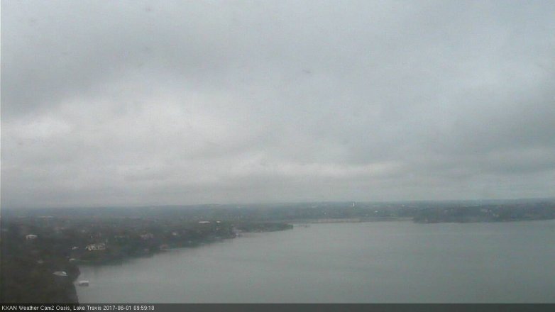 Lake Travis webcam, June 1, 2017 9:05 AM CT
