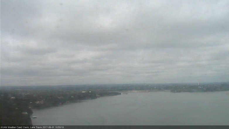 Lake Travis webcam, June 1, 2017 10:15 AM CT