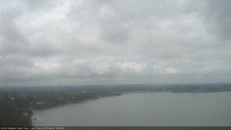 Lake Travis webcam, June 1, 2017 11:25 AM CT