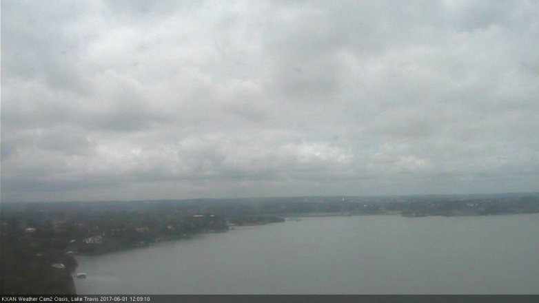 Lake Travis webcam, June 1, 2017 11:40 AM CT
