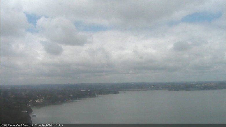 Lake Travis webcam, June 1, 2017 11:45 AM CT