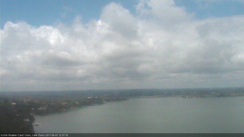 Lake Travis webcam, June 1, 2017 11:50 AM CT