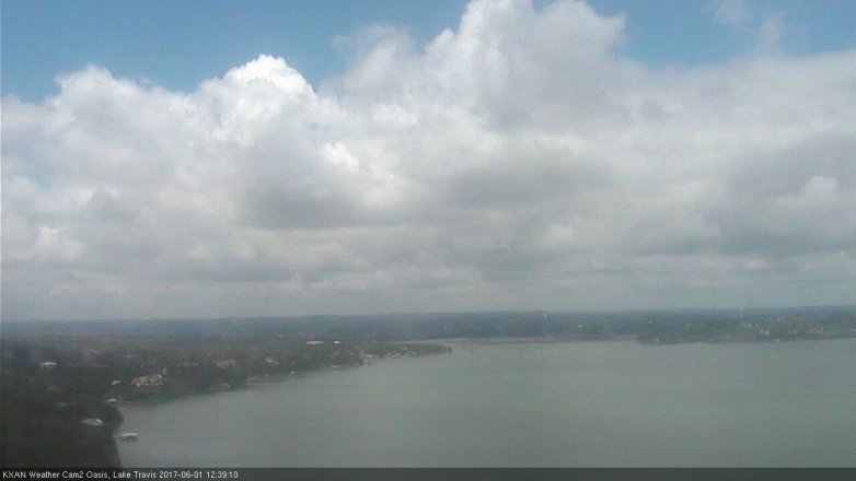 Lake Travis webcam, June 1, 2017 11:55 AM CT