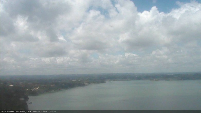 Lake Travis webcam, June 1, 2017 12:30 PM CT