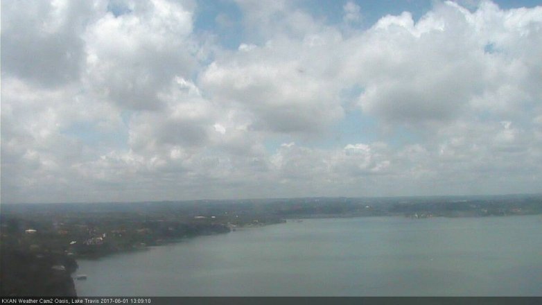 Lake Travis webcam, June 1, 2017 12:35 PM CT
