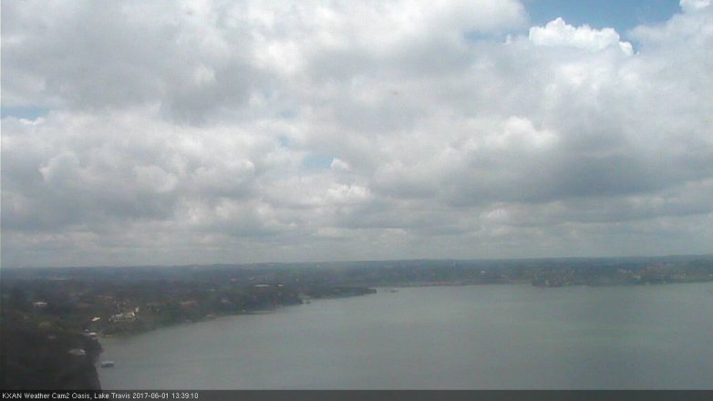 Lake Travis webcam, June 1, 2017 12:50 PM CT