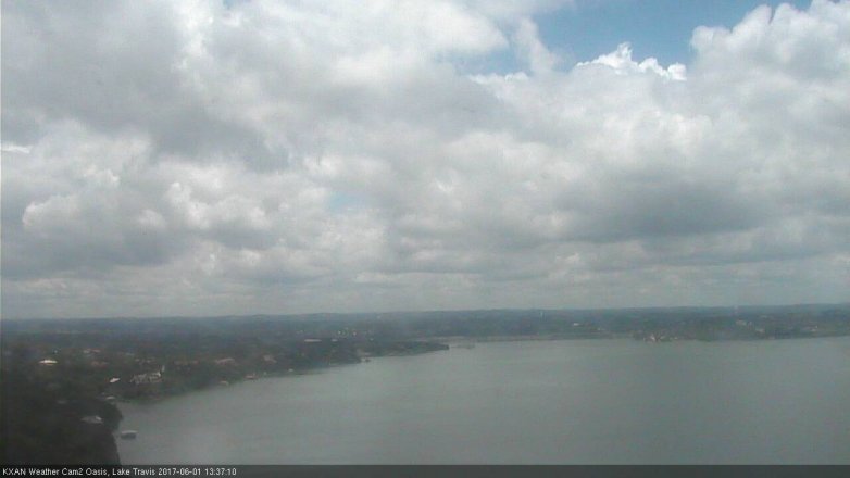 Lake Travis webcam, June 1, 2017 1:10 PM CT