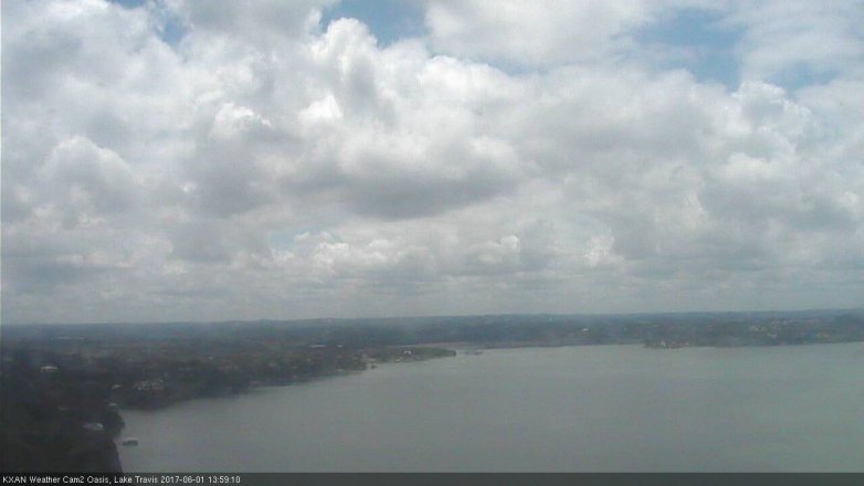 Lake Travis webcam, June 1, 2017 1:20 PM CT