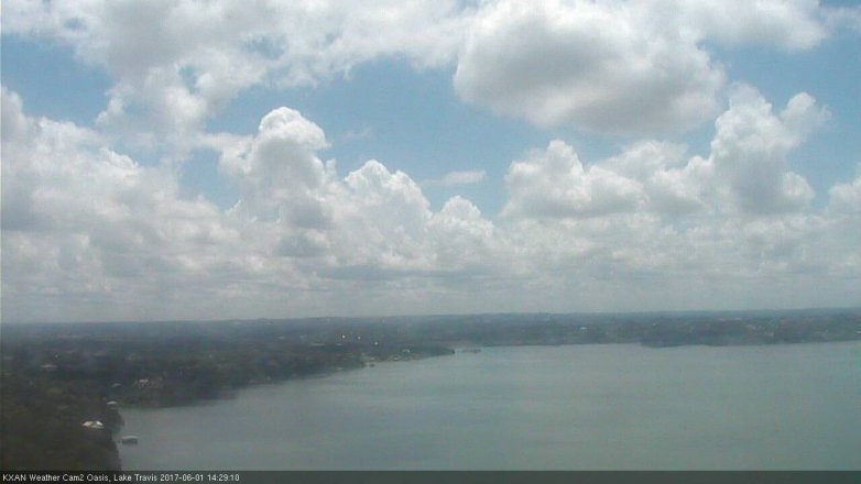 Lake Travis webcam, June 1, 2017 1:50 PM CT