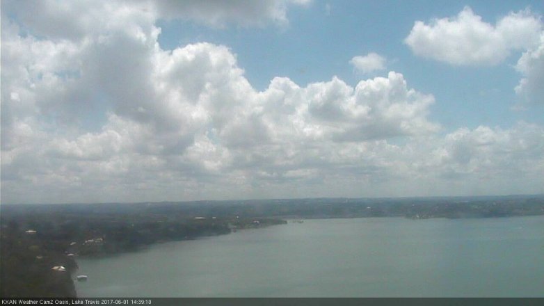 Lake Travis webcam, June 1, 2017 1:55 PM CT