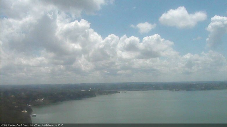 Lake Travis webcam, June 1, 2017 2:05 PM CT