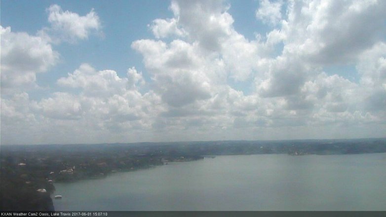 Lake Travis webcam, June 1, 2017 2:30 PM CT