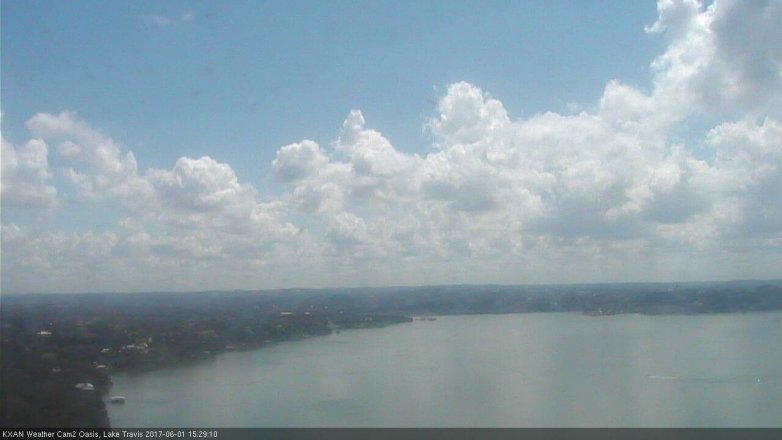 Lake Travis webcam, June 1, 2017 2:40 PM CT