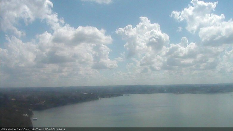 Lake Travis webcam, June 1, 2017 3:25 PM CT