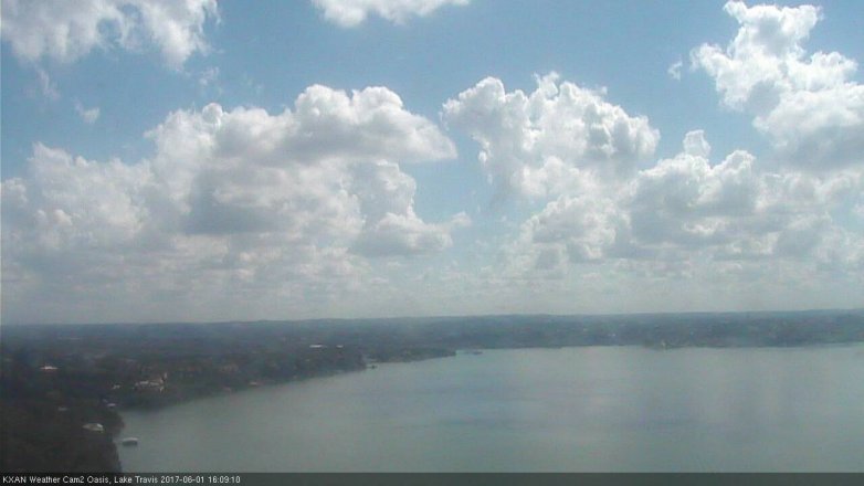 Lake Travis webcam, June 1, 2017 3:35 PM CT