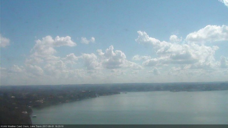 Lake Travis webcam, June 1, 2017 3:40 PM CT