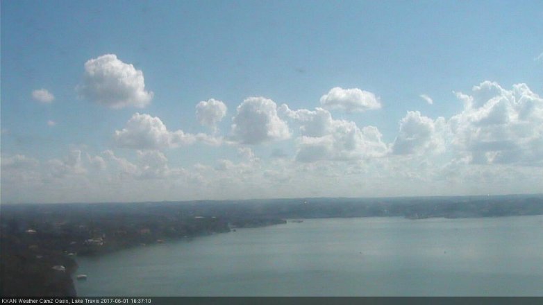 Lake Travis webcam, June 1, 2017 4:00 PM CT