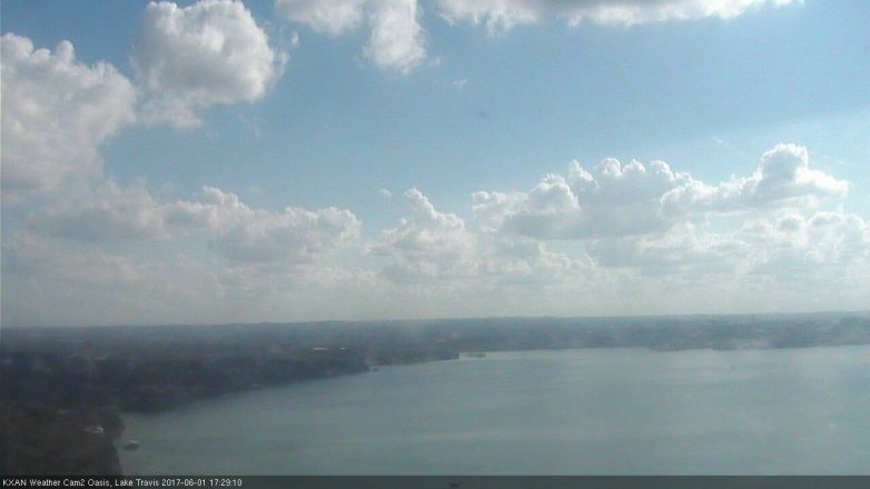 Lake Travis webcam, June 1, 2017 4:50 PM CT