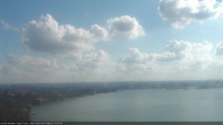 Lake Travis webcam, June 1, 2017 5:00 PM CT