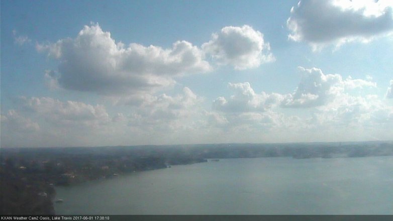 Lake Travis webcam, June 1, 2017 5:10 PM CT