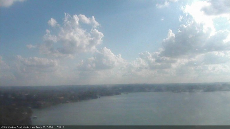 Lake Travis webcam, June 1, 2017 5:15 PM CT