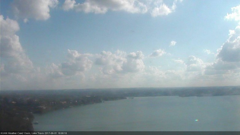 Lake Travis webcam, June 1, 2017 5:35 PM CT