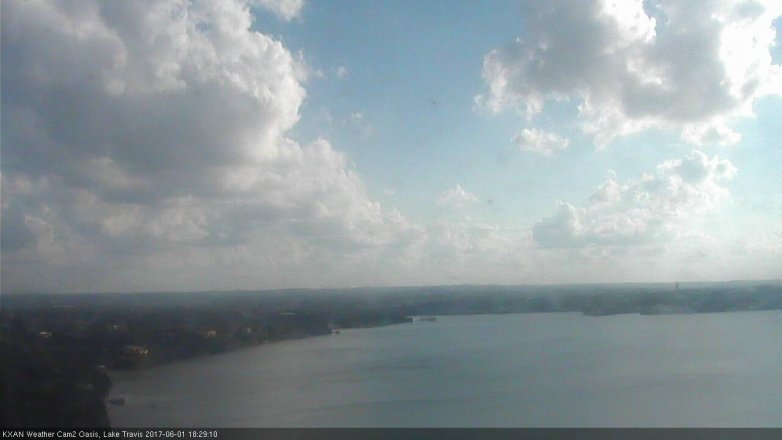 Lake Travis webcam, June 1, 2017 5:45 PM CT