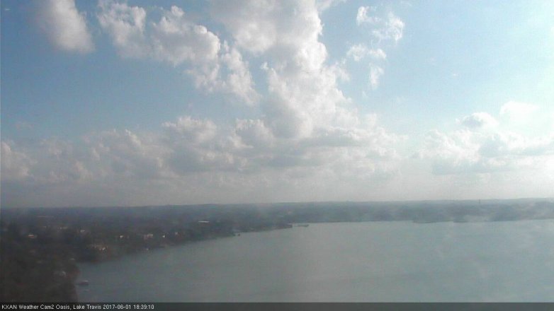 Lake Travis webcam, June 1, 2017 6:00 PM CT