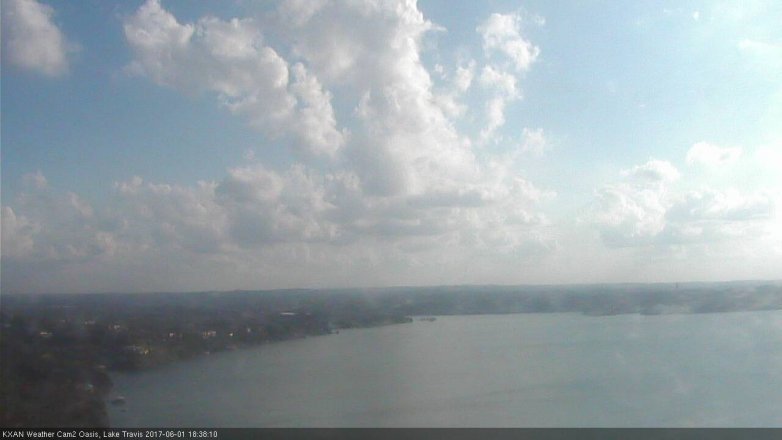 Lake Travis webcam, June 1, 2017 6:05 PM CT