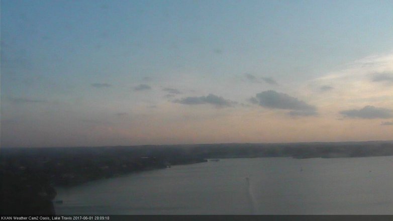 Lake Travis webcam, June 1, 2017 7:35 PM CT