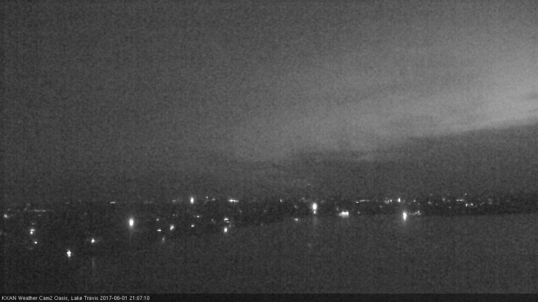 Lake Travis webcam, June 1, 2017 8:40 PM CT