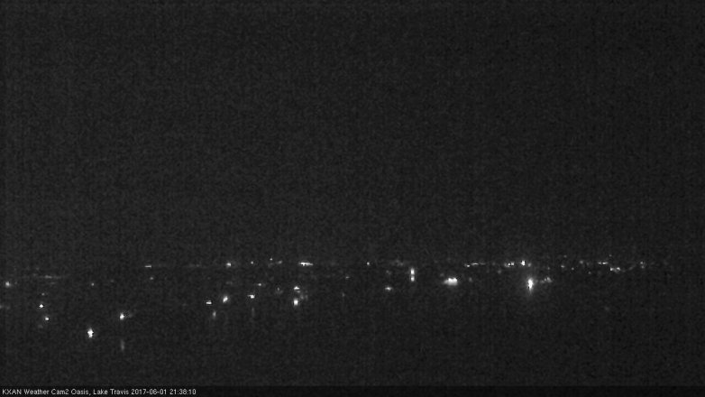 Lake Travis webcam, June 1, 2017 8:55 PM CT