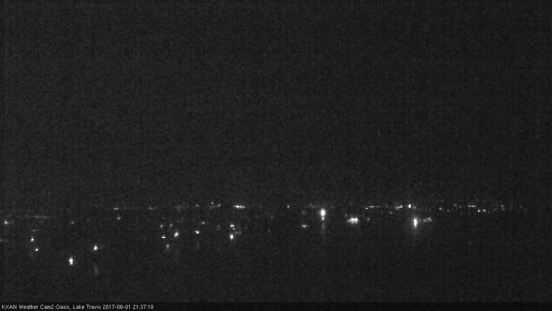 Lake Travis webcam, June 1, 2017 9:05 PM CT