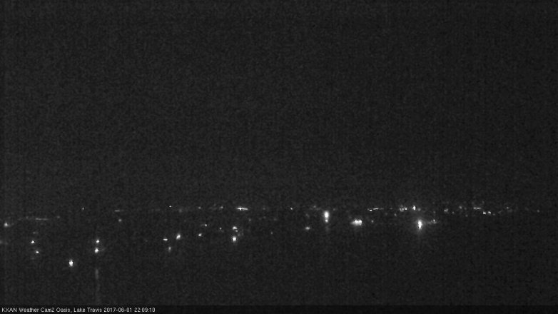 Lake Travis webcam, June 1, 2017 9:15 PM CT