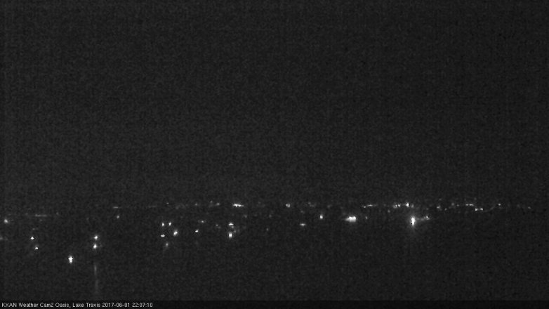 Lake Travis webcam, June 1, 2017 9:30 PM CT
