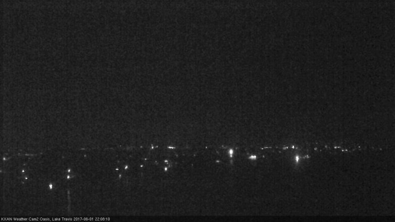 Lake Travis webcam, June 1, 2017 9:40 PM CT
