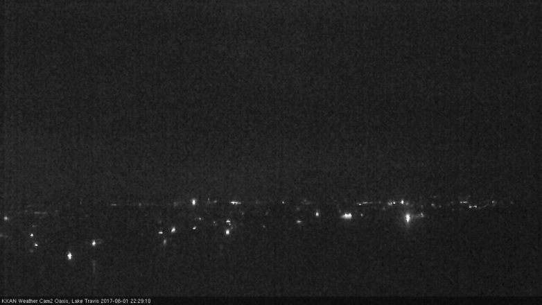 Lake Travis webcam, June 1, 2017 9:55 PM CT